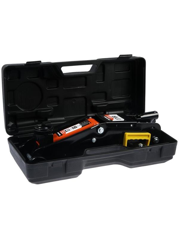 Домкрат гидравлический подкатной ЕРМАК, 770-097, высота подъема 140-340 мм, в кейсе, 2 т