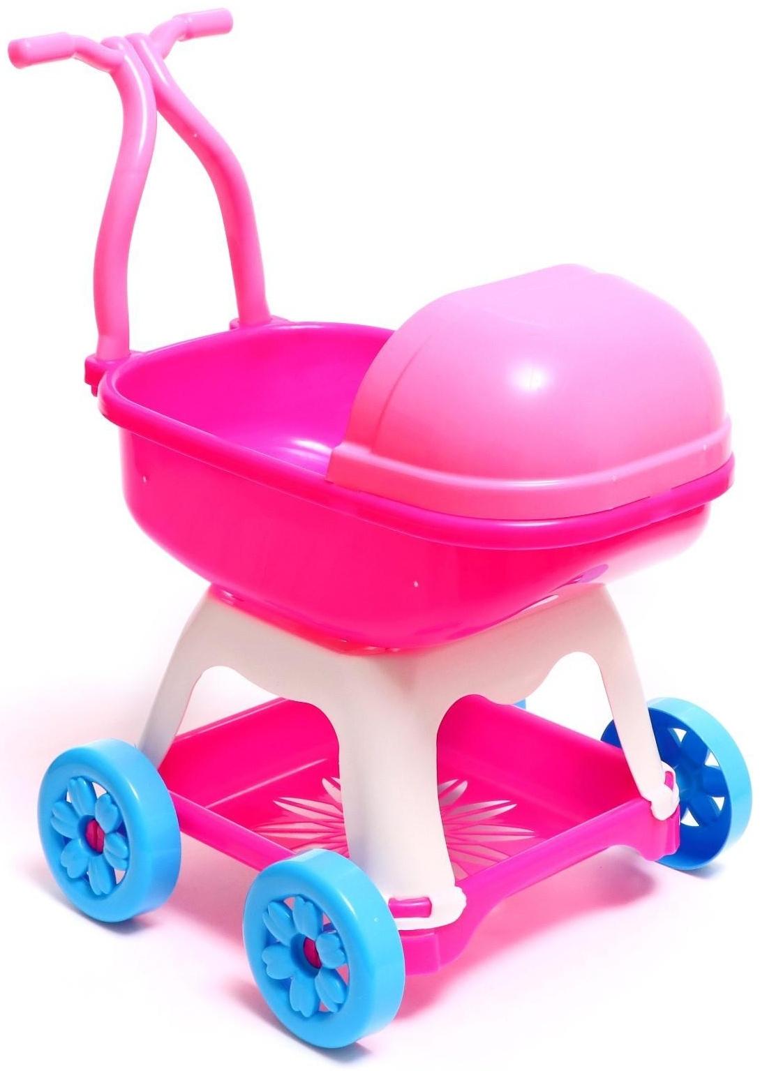 Коляска для куклы, с люлькой, МИКС