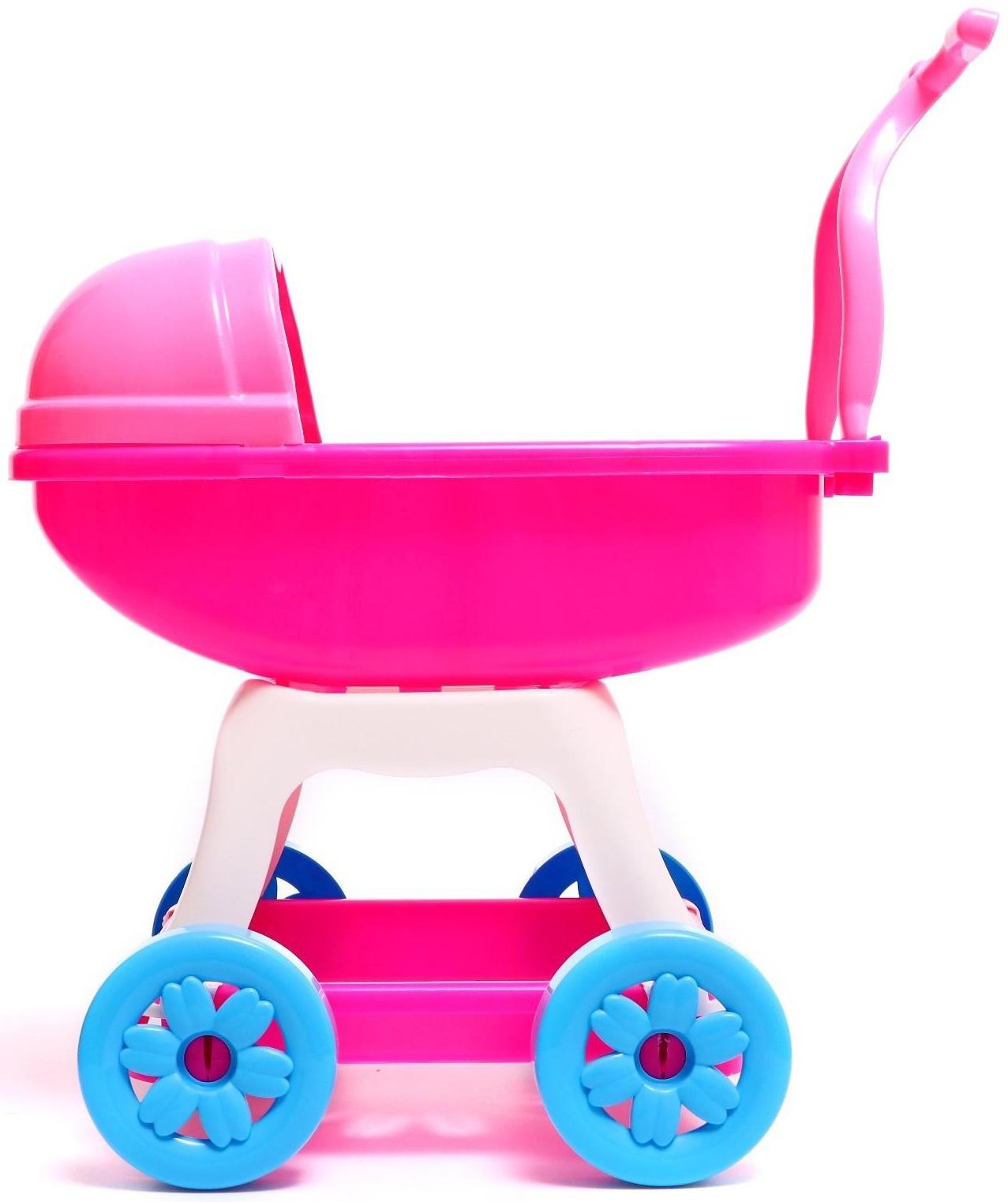 Коляска для куклы, с люлькой, МИКС