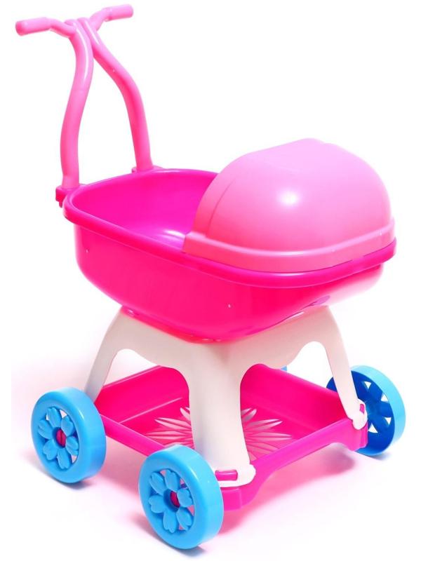 Коляска для куклы, с люлькой, МИКС