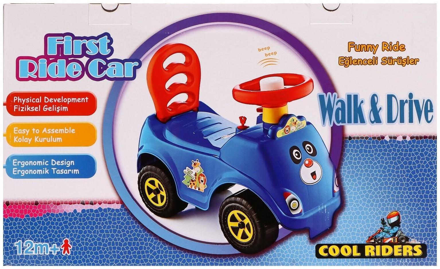 Машина-каталка Cool Riders «Сафари», с клаксоном, цвет красный