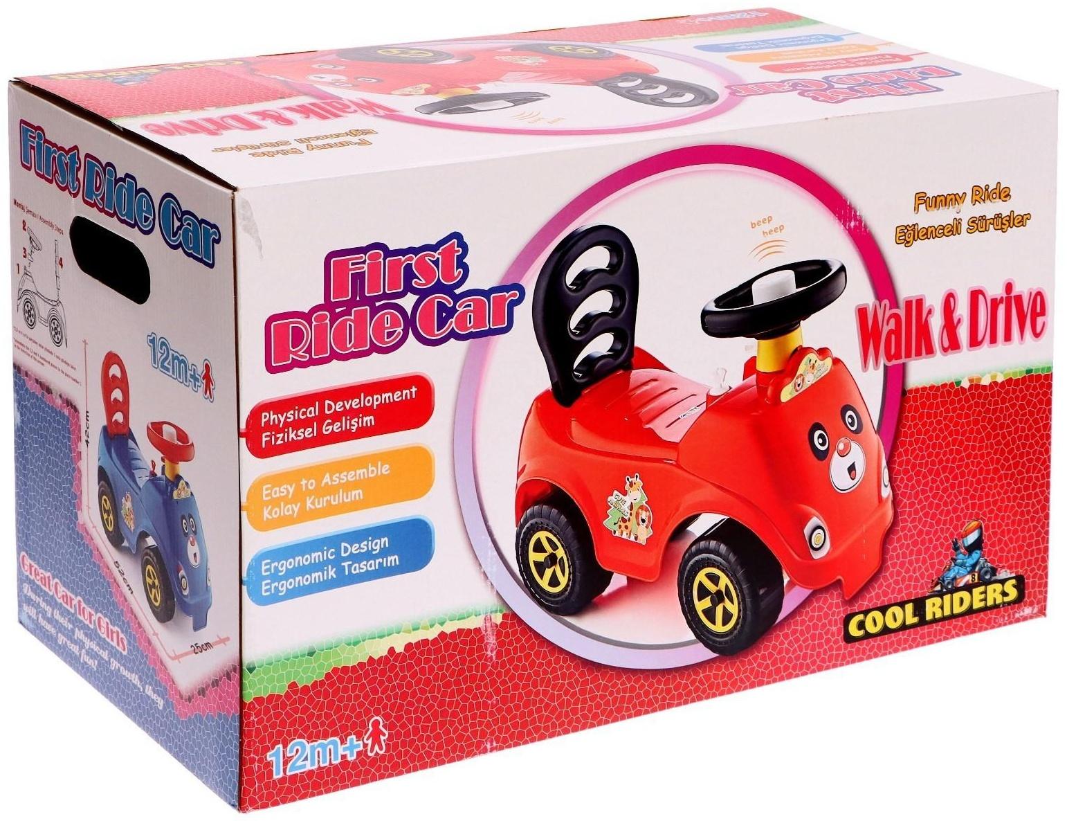 Машина-каталка Cool Riders «Сафари», с клаксоном, цвет красный