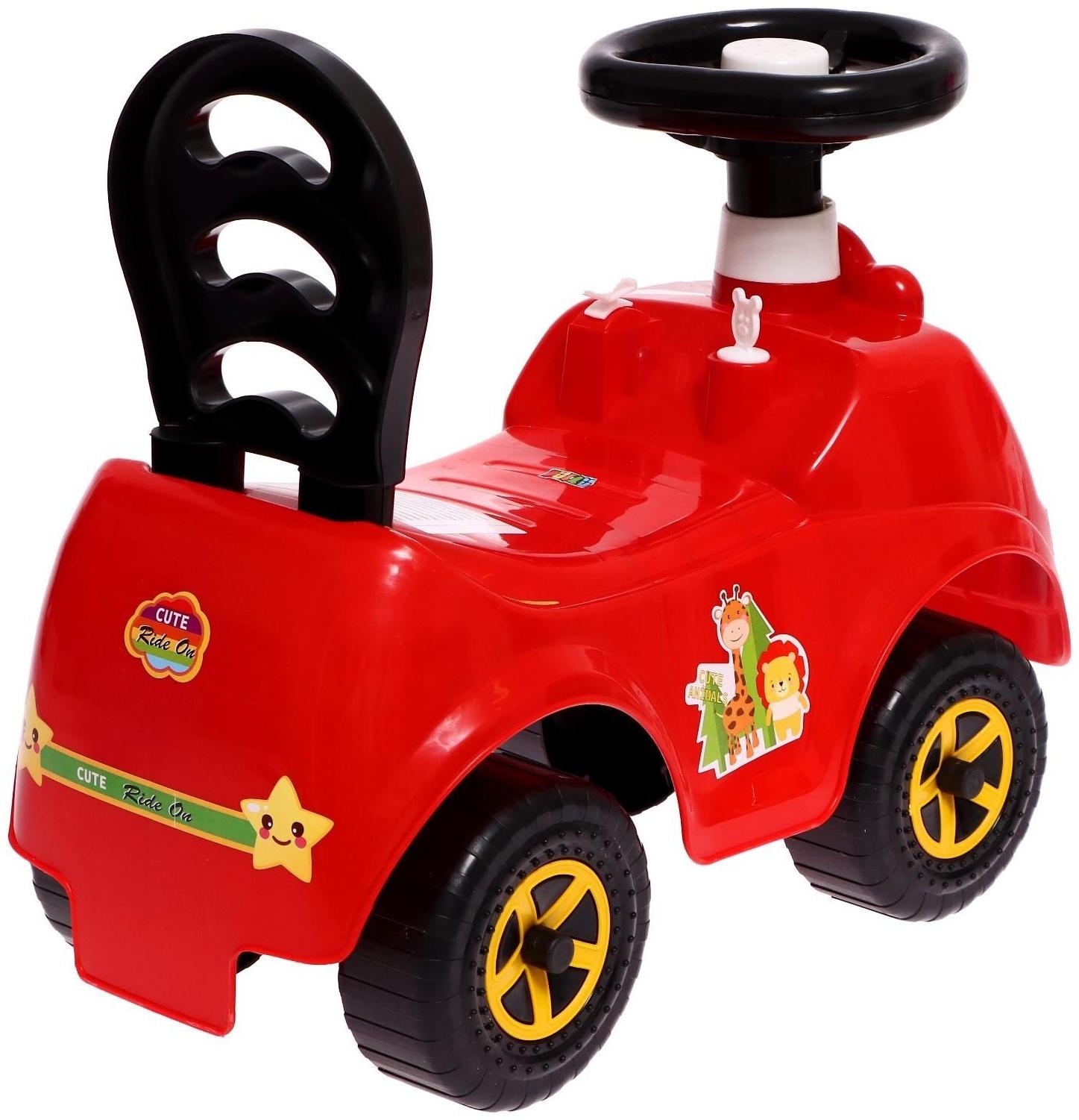 Машина-каталка Cool Riders «Сафари», с клаксоном, цвет красный