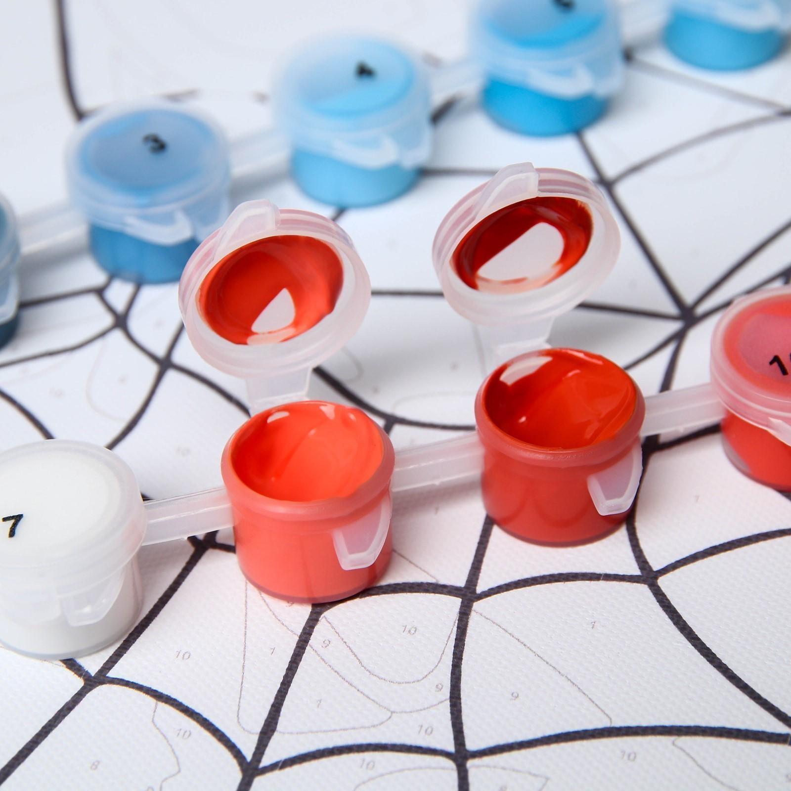 Картина по номерам в плёнке, Человек-Паук 30х40 см