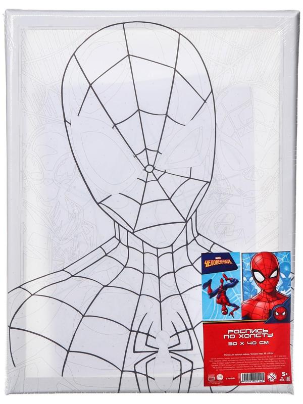 Картина по номерам в плёнке, Человек-Паук 30х40 см
