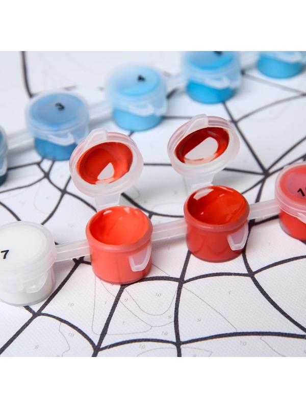 Картина по номерам в плёнке, Человек-Паук 30х40 см