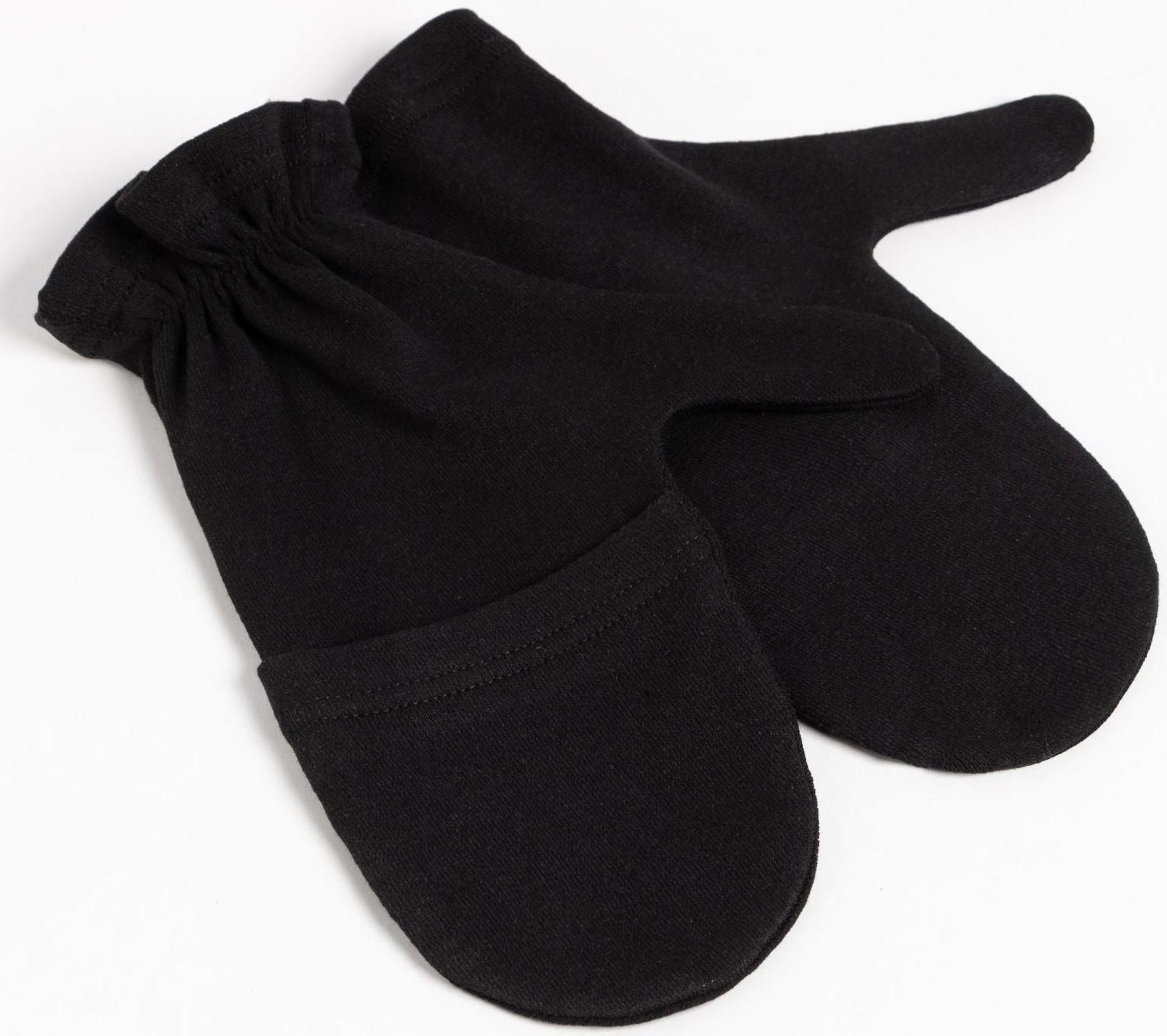 Варежки мужские с откидным верхом НАЧЁС, цвет чёрный