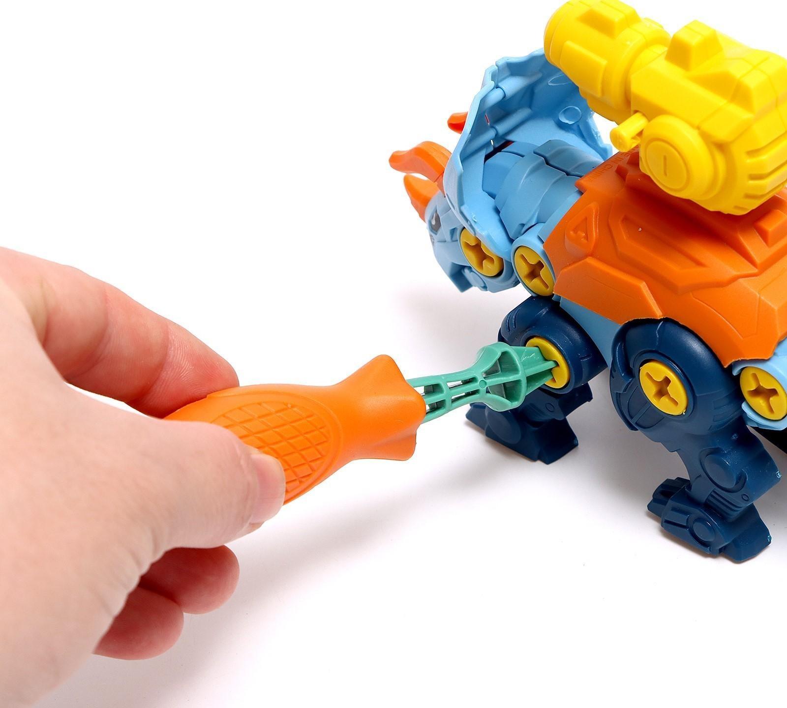 Винтовой конструктор «ДиноМир», трицератопс