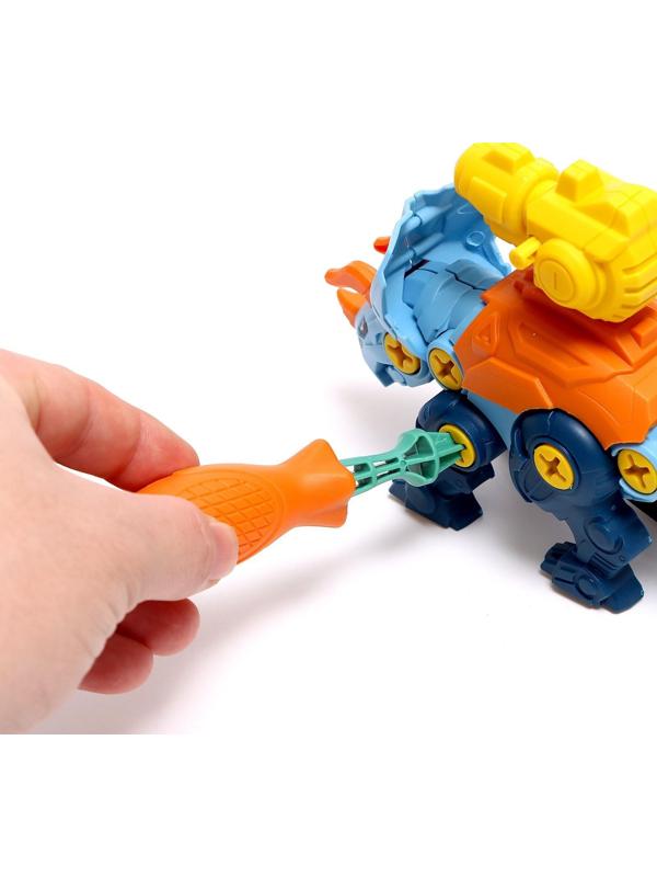 Винтовой конструктор «ДиноМир», трицератопс