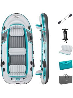 Лодка Adventure Elite X5 Raft 5-местная, 364 х 166 см, комплект: вёсла, насос, сумка, 65159 Bestway