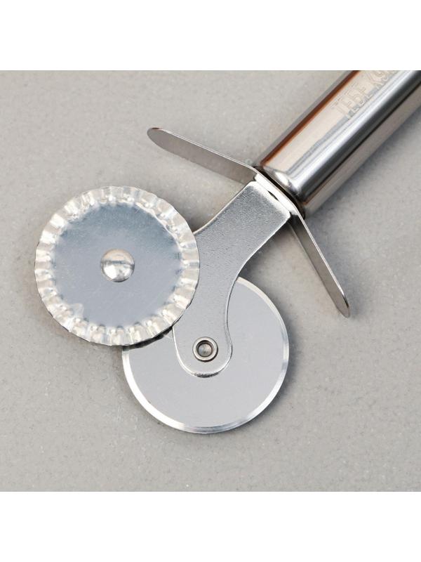 Нож для пиццы и теста True Love, 18 см, два лезвия