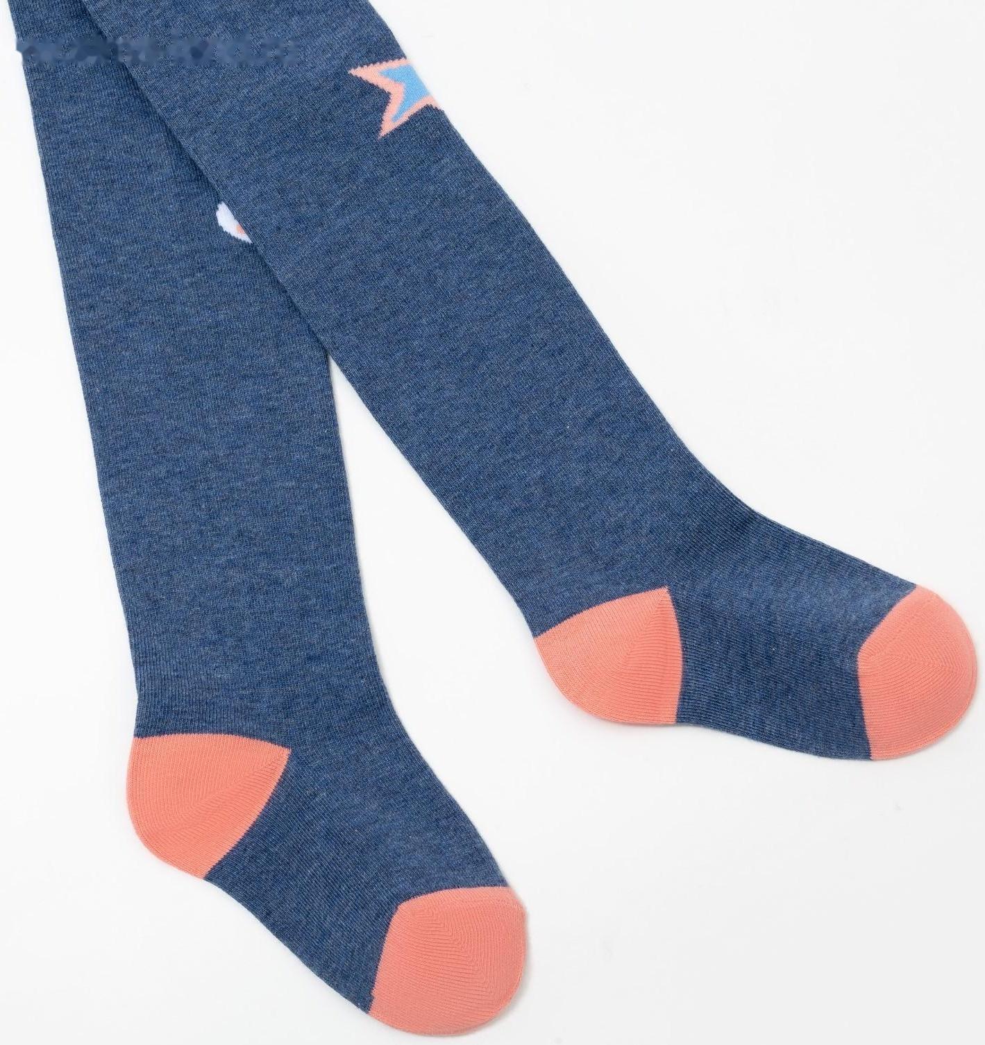 Колготки детские, цвет джинс меланж, рост 92-98