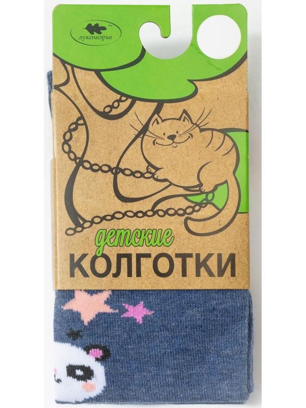 Колготки детские, цвет джинс меланж, рост 92-98