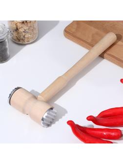 Молоток для мяса деревянный с металлом