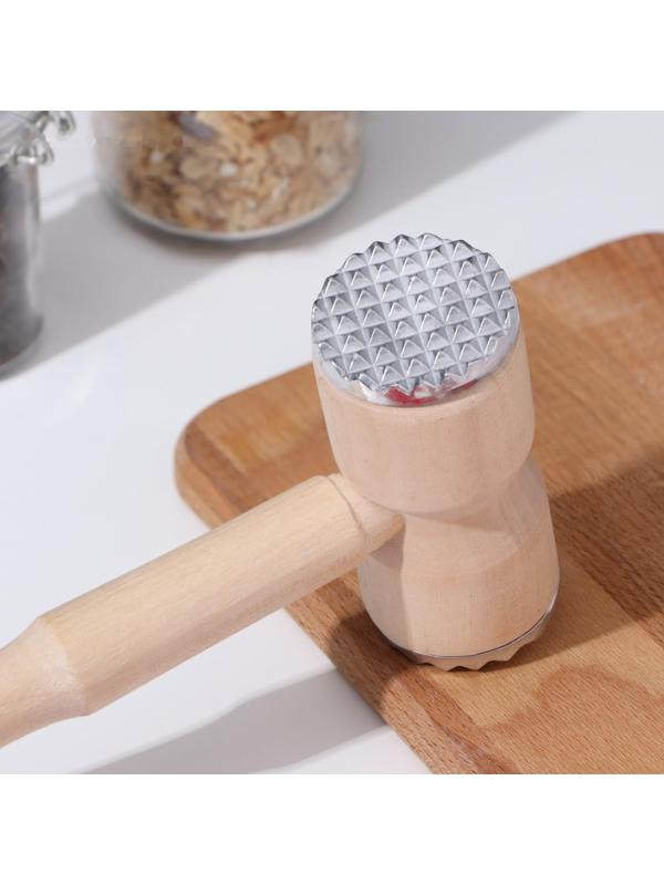 Молоток для мяса деревянный с металлом