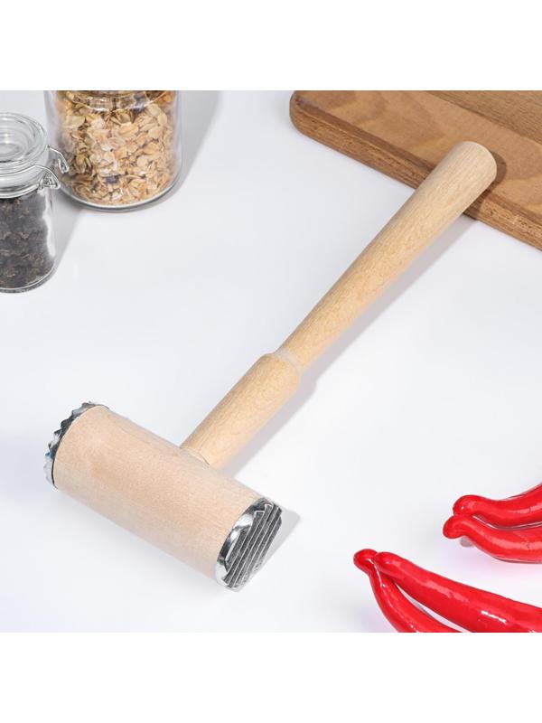 Молоток для мяса деревянный с металлом