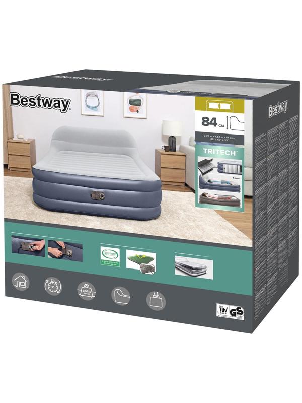 Кровать надувная Tritech Queen SleekFlow с изгол. со встр электр 226 x 152 x 84 см 67923