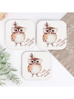 Набор подставок под горячее, деревянные 