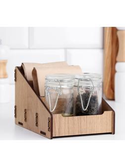 Подставка для специй деревянная 15х10х10,8 см