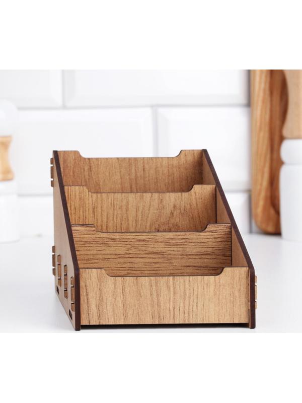 Подставка для специй деревянная 15х10х10,8 см