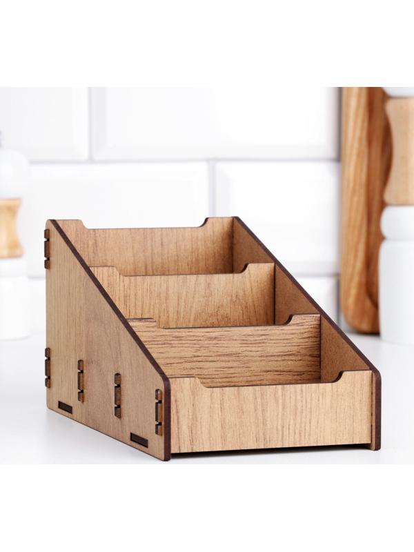 Подставка для специй деревянная 15х10х10,8 см