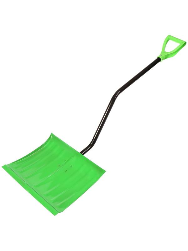 Лопата металлическая, 470 × 350 мм, с металлической планкой, стальной черенок