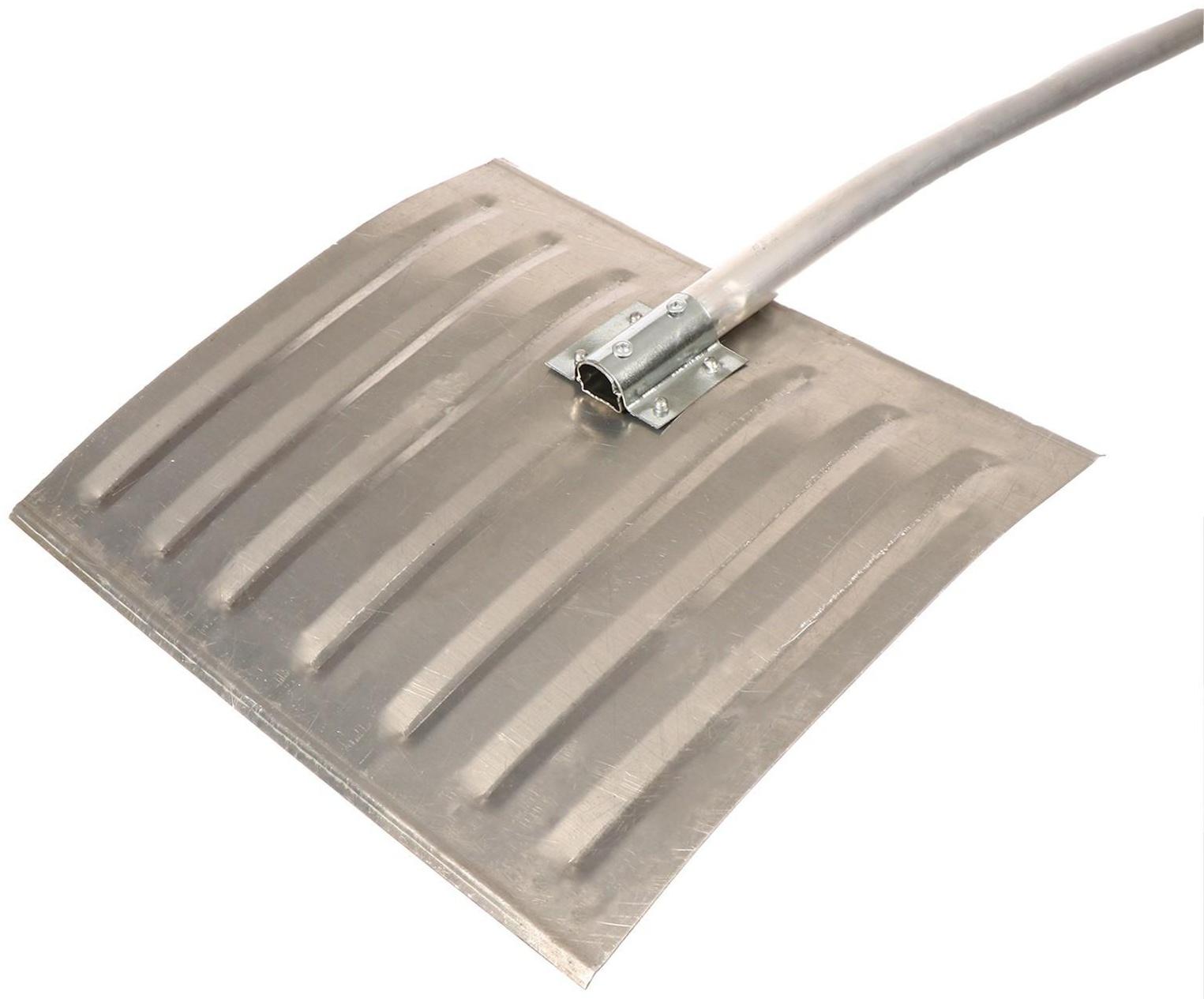 Лопата алюминиевая, 428 × 375 мм, алюминиевый черенок