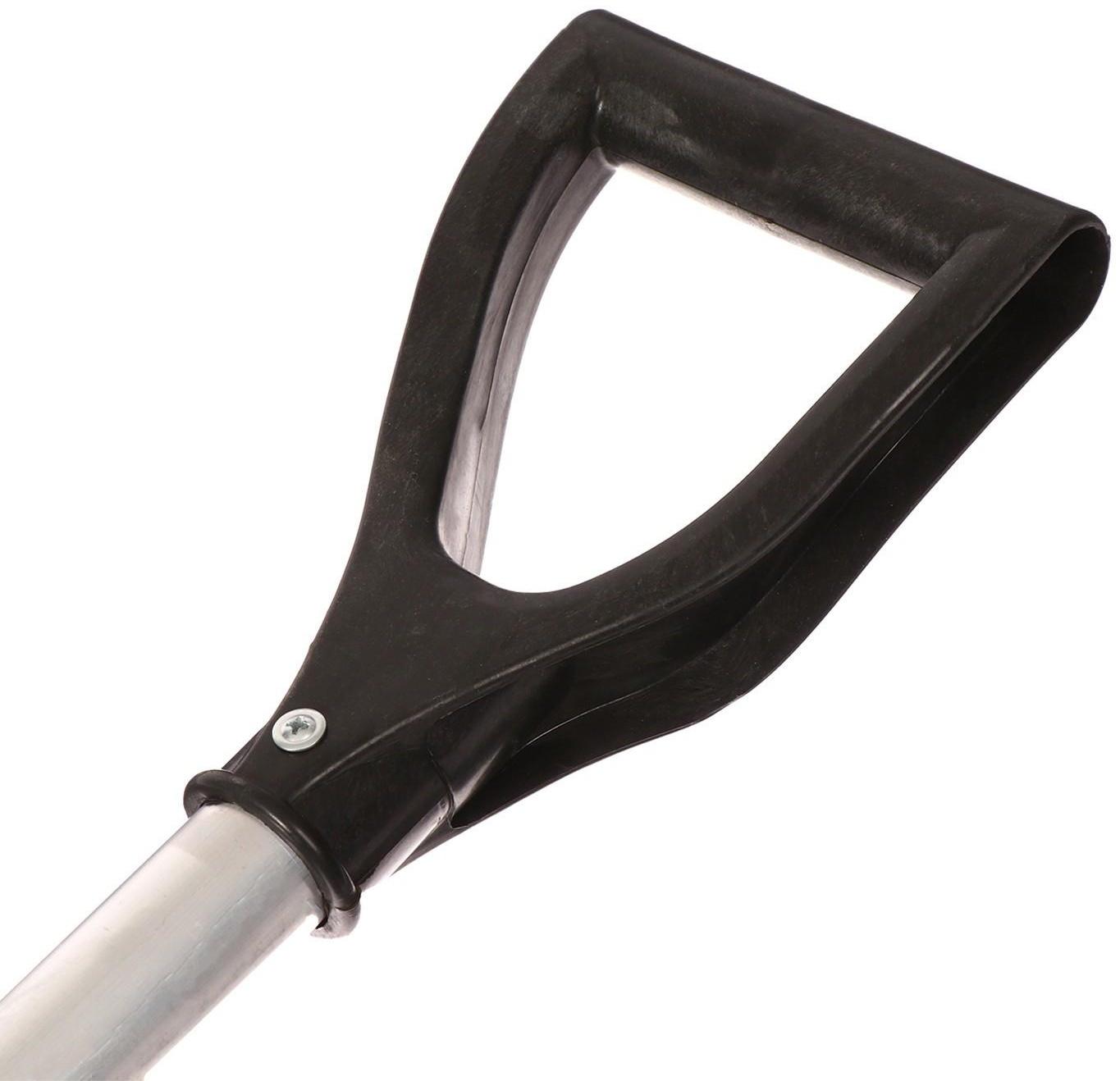 Лопата алюминиевая, 428 × 375 мм, алюминиевый черенок