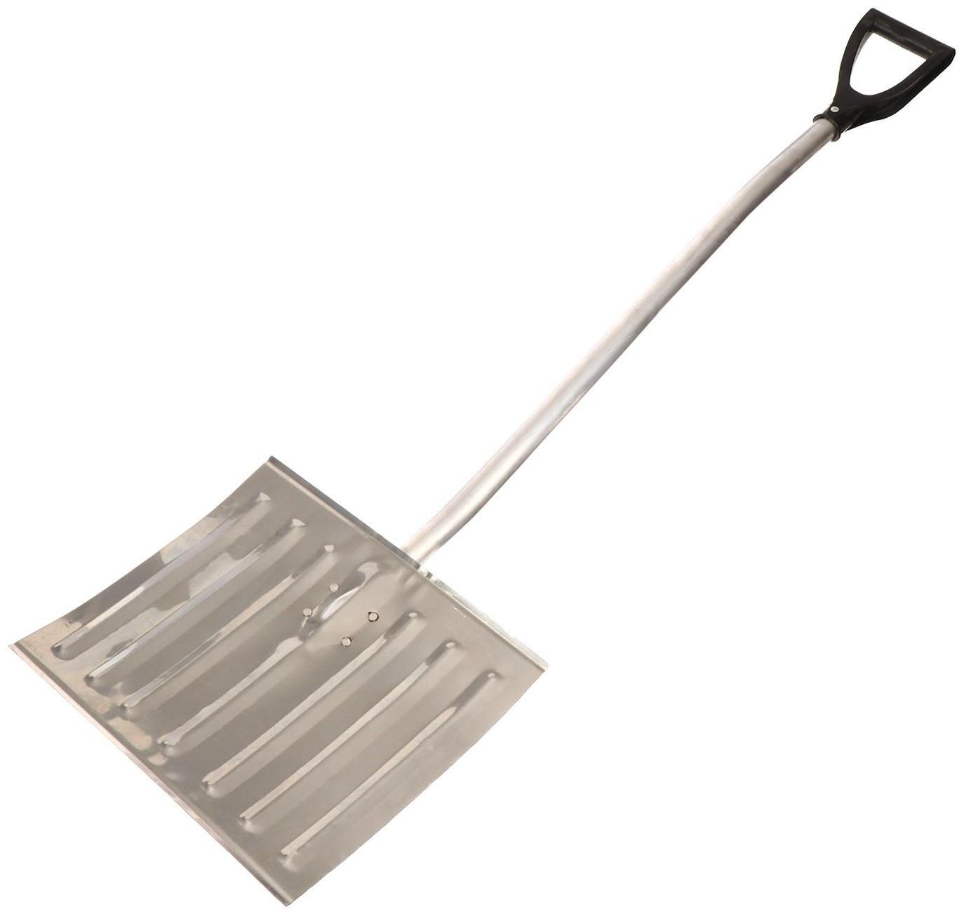 Лопата алюминиевая, 428 × 375 мм, алюминиевый черенок