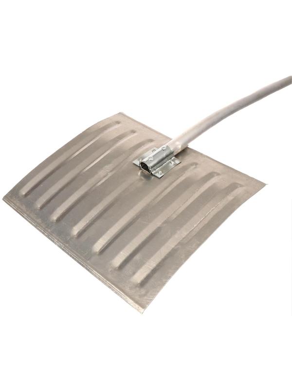 Лопата алюминиевая, 428 × 375 мм, алюминиевый черенок