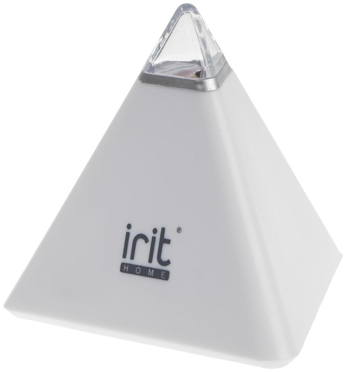 Часы-будильник Irit IR-636, термометр, календарь, подсветка, 3хААА, белые