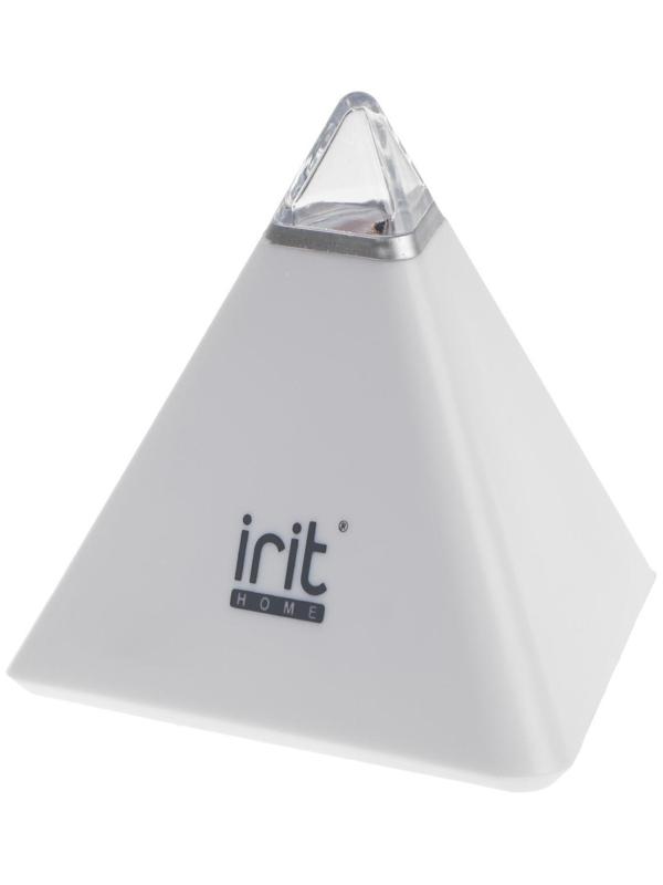 Часы-будильник Irit IR-636, термометр, календарь, подсветка, 3хААА, белые