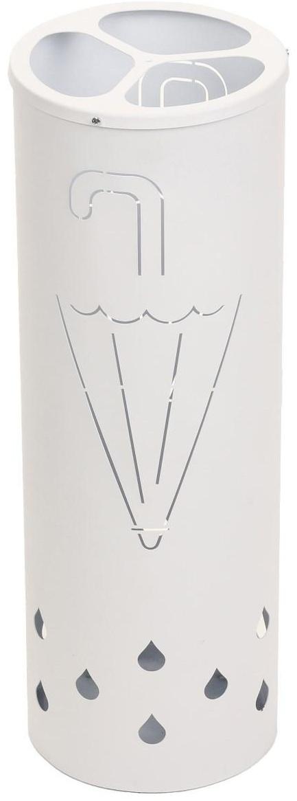 Подставка для зонтов 18 х 18 х 52 см, белая