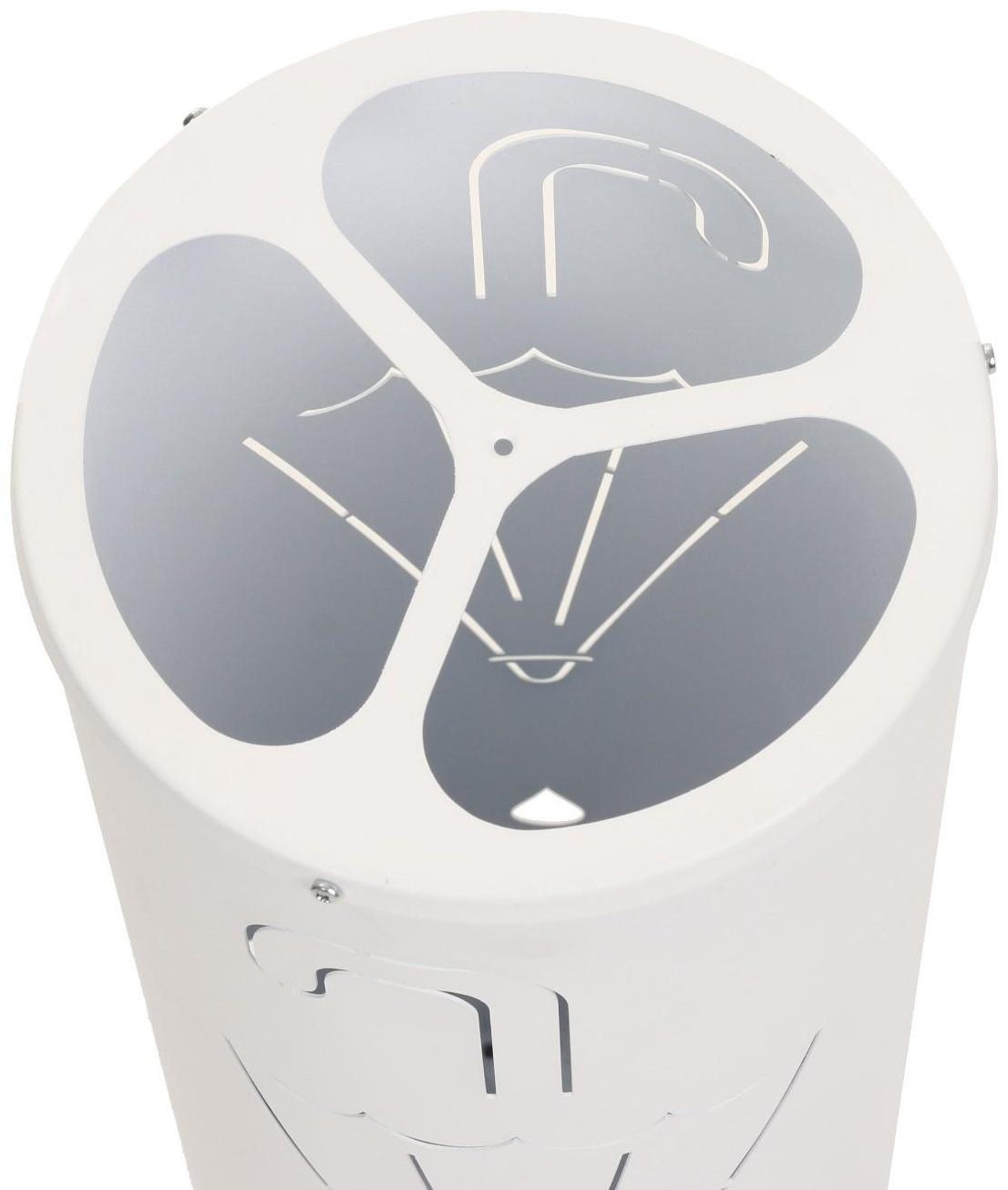 Подставка для зонтов 18 х 18 х 52 см, белая