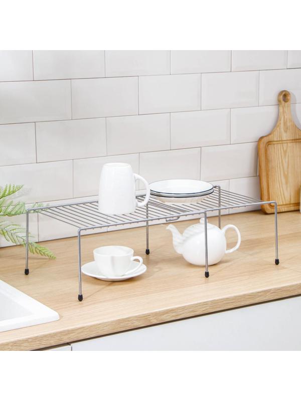 Полка раздвижная для шкафа, 36-62×22×15 см, цвет хром