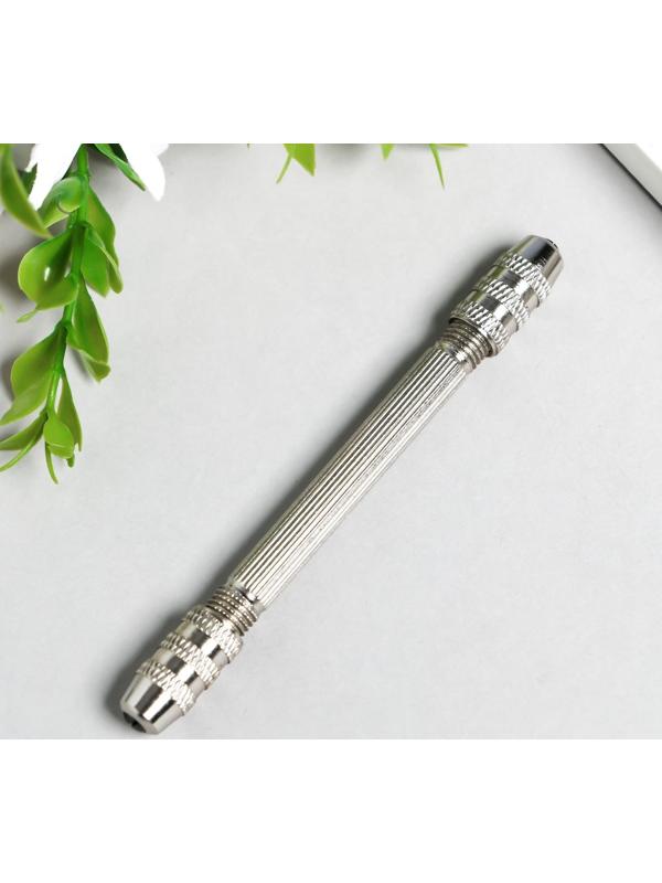 Дрель ручная с двумя цанговыми патронами для рукоделия 