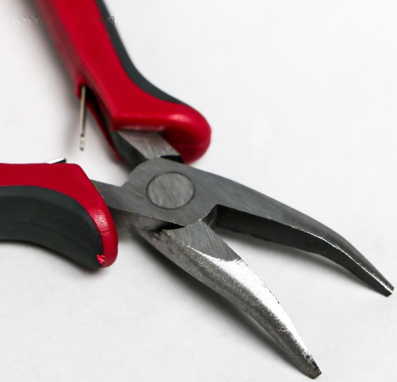 Тонкогубцы изогнутые для рукоделия 