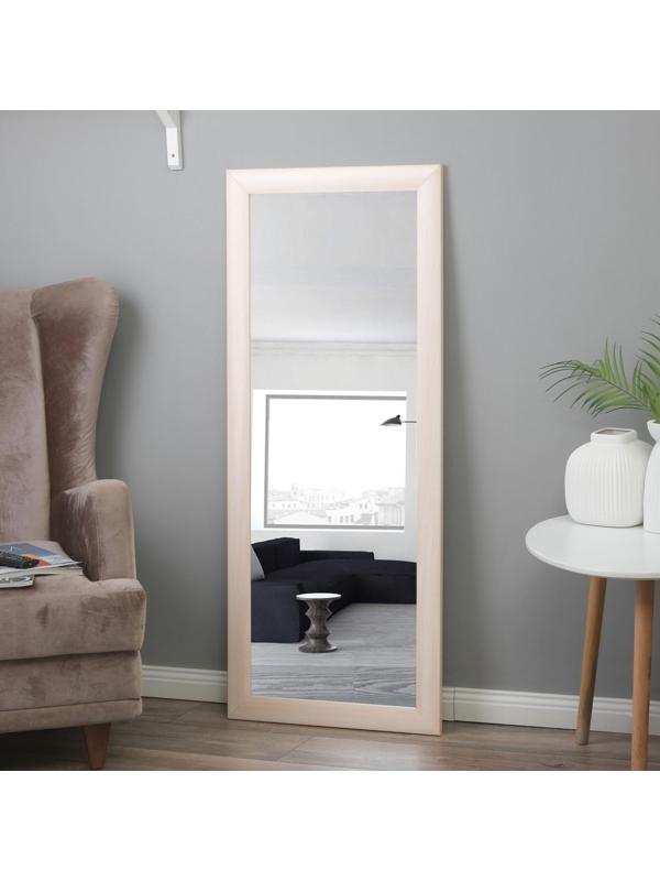 Зеркало настенное, молочный дуб, 120х50 см