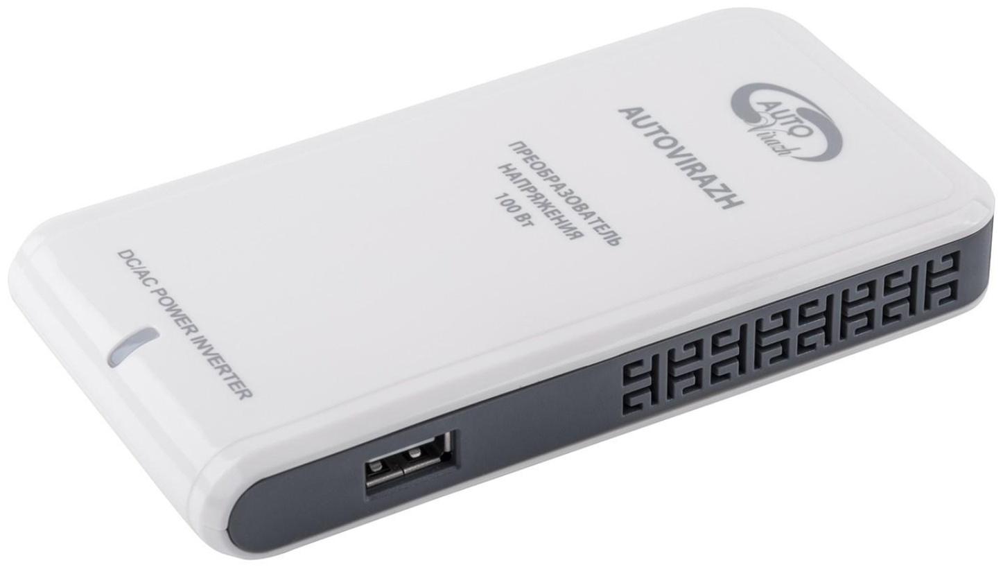 Преобразователь напряжения-инвертер Autovirazh AV-015100, 12 В-220 В, USB