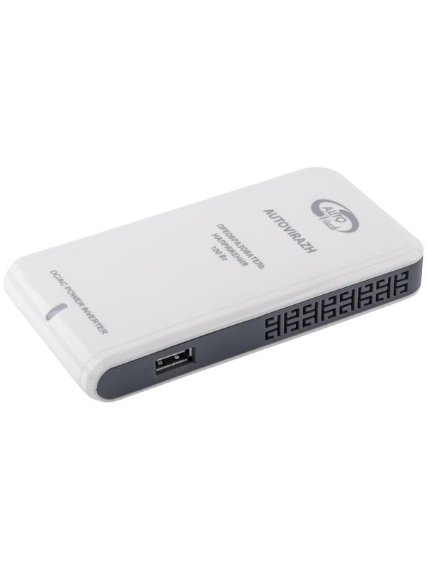 Преобразователь напряжения-инвертер Autovirazh AV-015100, 12 В-220 В, USB