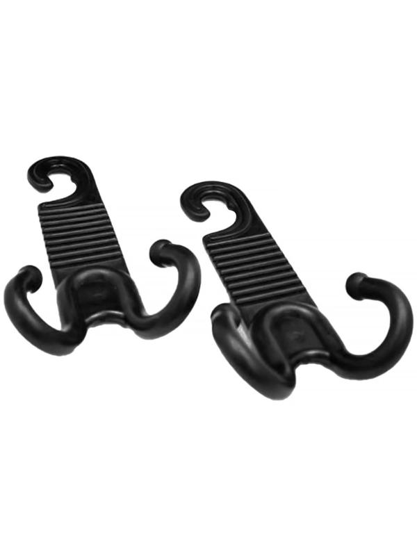 Вешалка - крючок Autovirazh универсальный на подголовник, в блистере, черный, 2 шт