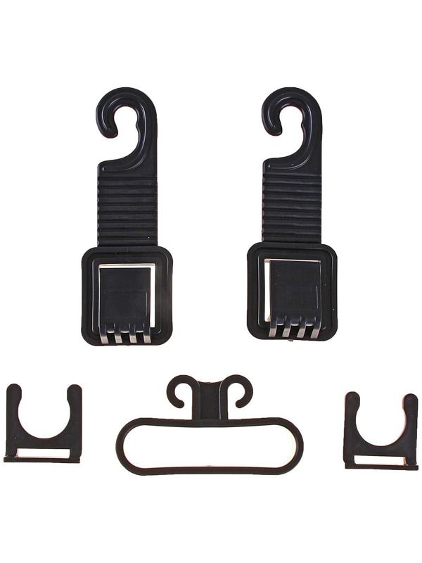 Вешалка - крючок Autovirazh ниверсальный на подголовник, с переноской, в блистере, 2 шт