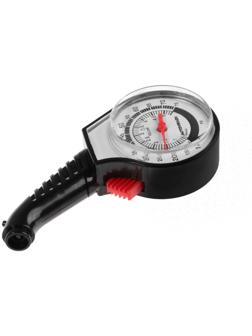 Манометр шинный Autovirazh механический, пластик, черный, в блистере