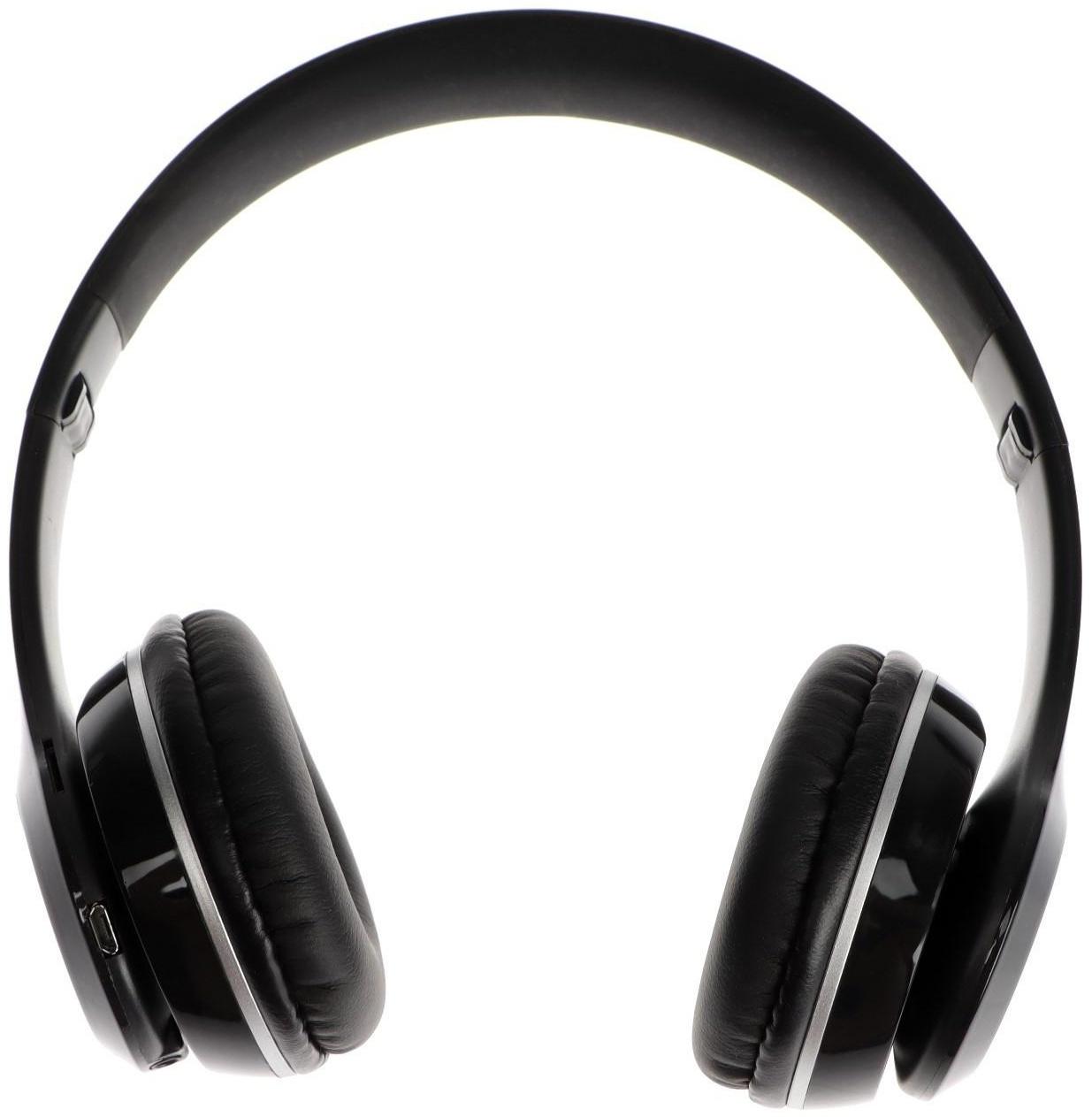 Наушники ELTRONIC 4463, беспроводные, полноразмерные, BT, microSD, FM, микрофон, AUX, черные