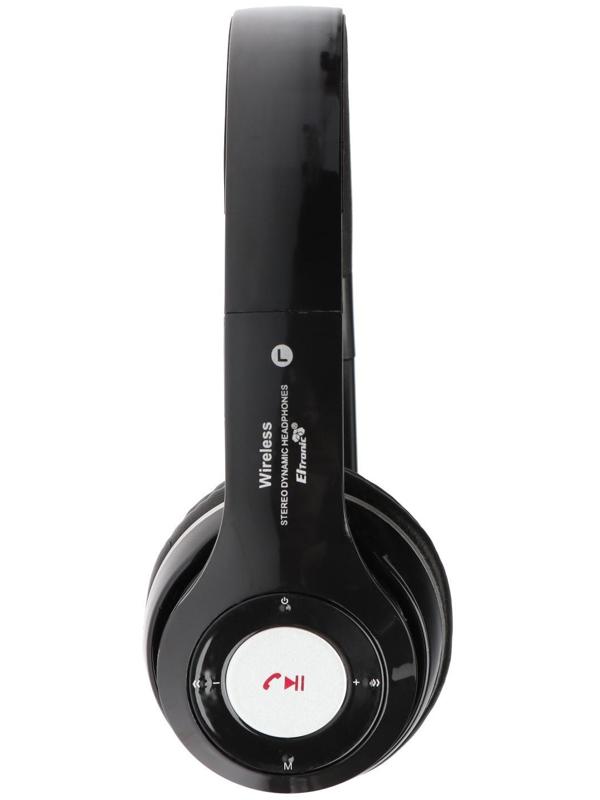 Наушники ELTRONIC 4463, беспроводные, полноразмерные, BT, microSD, FM, микрофон, AUX, черные