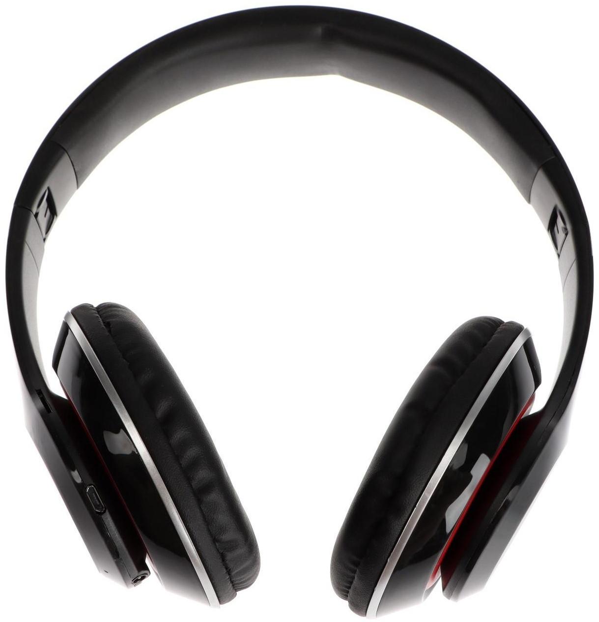 Наушники ELTRONIC 4462, беспроводные, полноразмерные, BT, microSD, FM, микрофон, AUX, черные