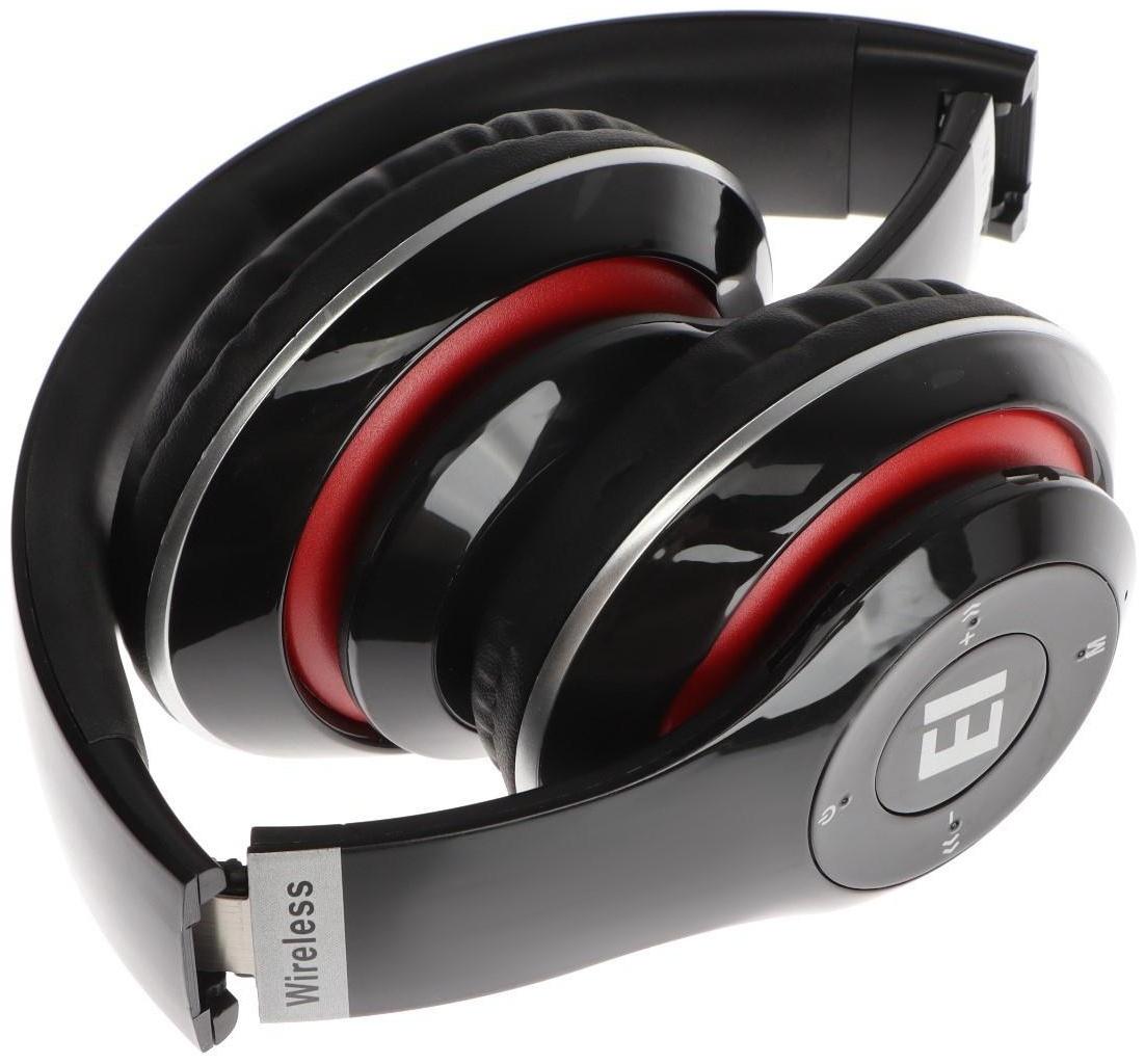 Наушники ELTRONIC 4462, беспроводные, полноразмерные, BT, microSD, FM, микрофон, AUX, черные