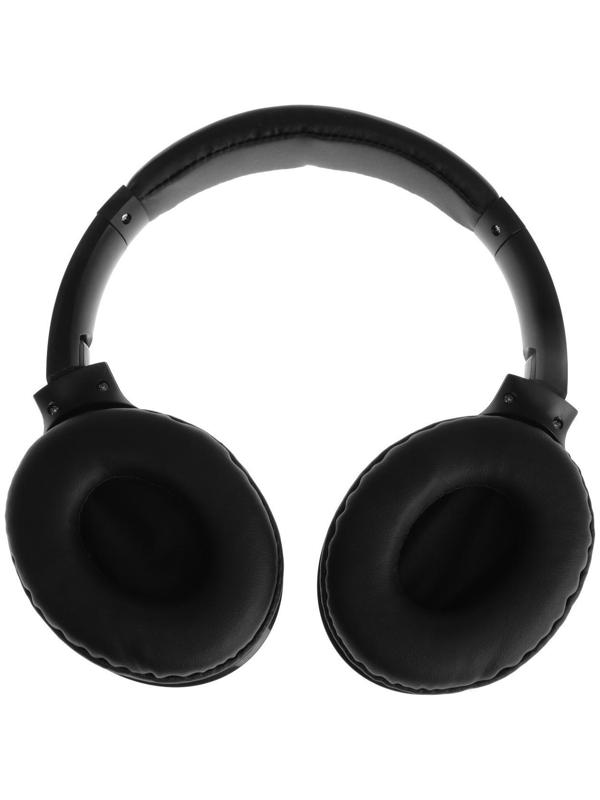 Наушники ELTRONIC 4466, беспроводные, полноразмерные, BT, microSD, FM, микрофон, AUX, черные