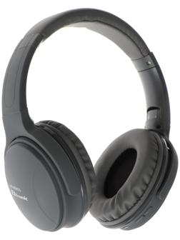 Наушники ELTRONIC 4466, беспроводные, полноразмерные, BT, microSD, FM, микрофон, AUX, серые