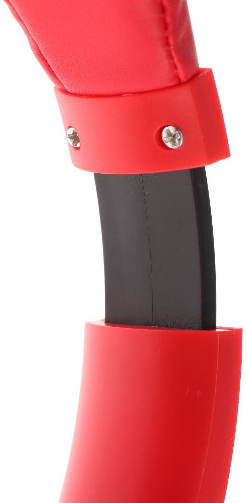 Наушники ELTRONIC 4466, беспроводные, полноразмерные, BT, microSD, FM, микрофон, AUX,красные